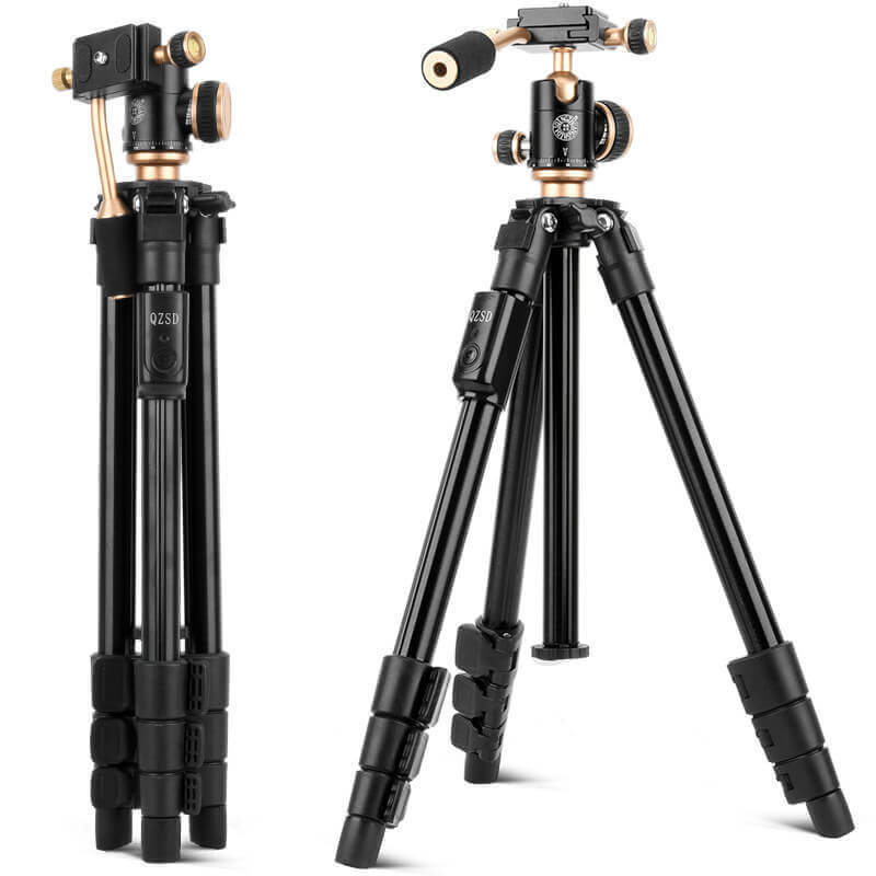 Portable Aluminum Selfie Stick Tripod with Wireless Remote & 360° Ball Head