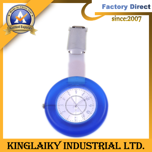 Heart Shaped Silicone Medical Nurse Watch with Movable Watch Head (KNW-013)