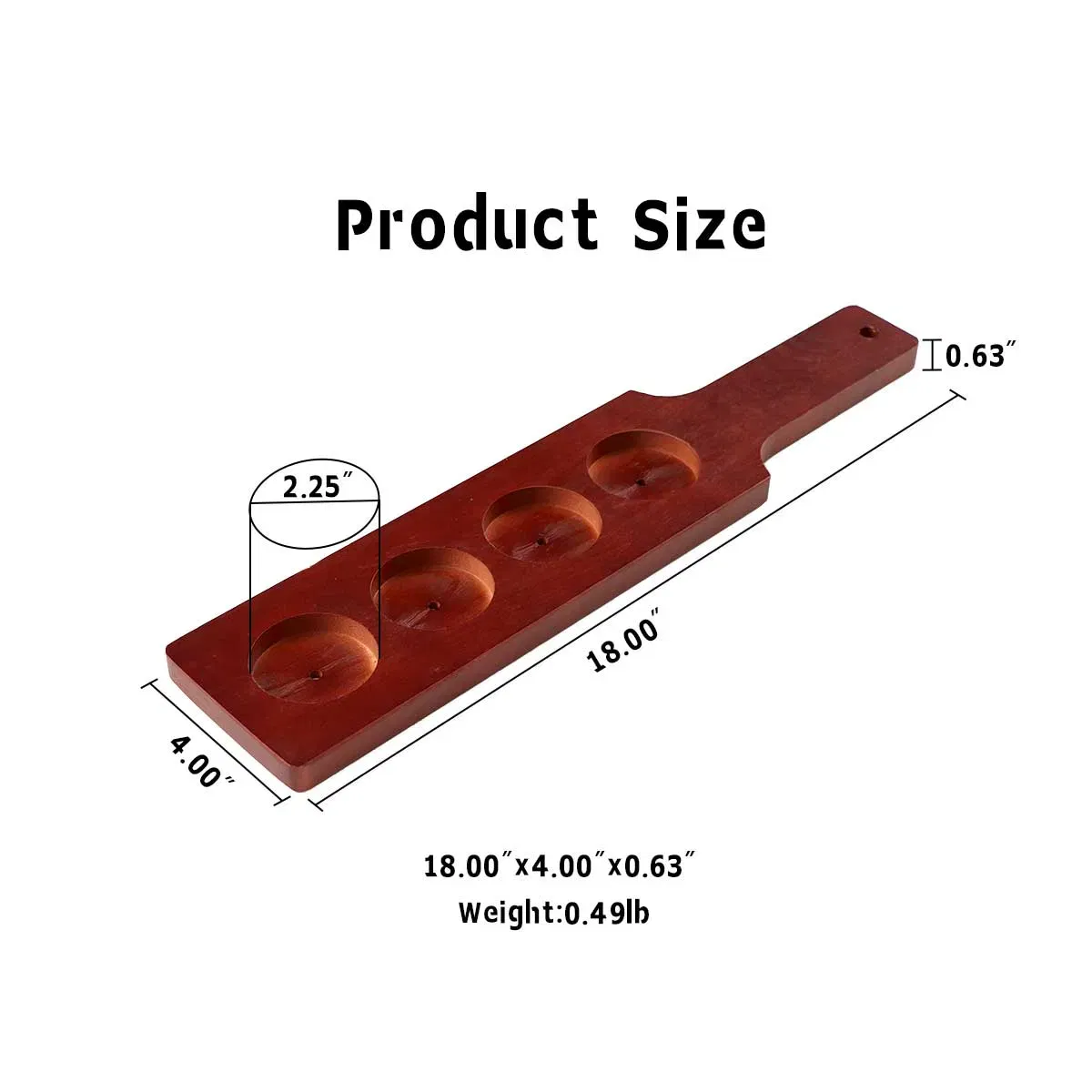 Деревянная пивная подставка на 4 бокала