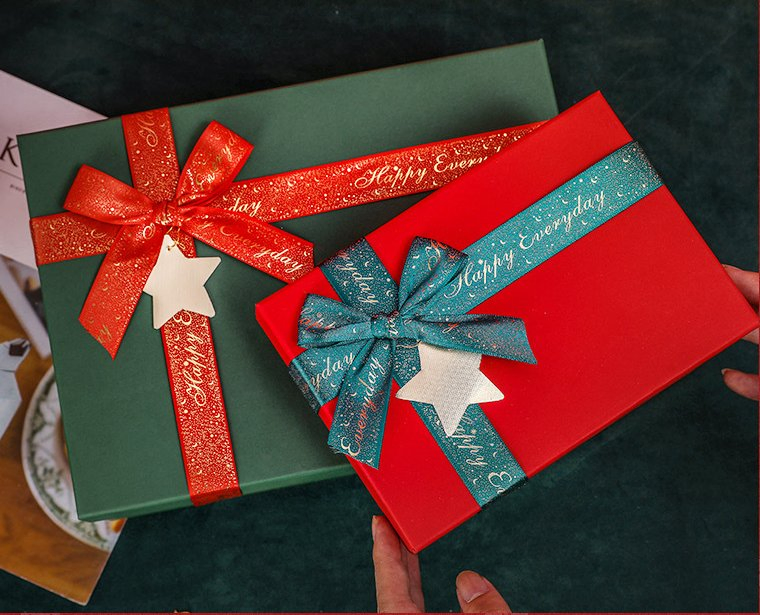 S601 Bows Creative Gift Box Large Size, Square Cosmetics Box