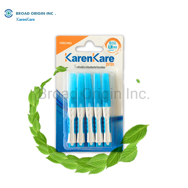 0.38mm Soft Blister Card Packing Interdental Brush Toothpick for Oral Cleaning