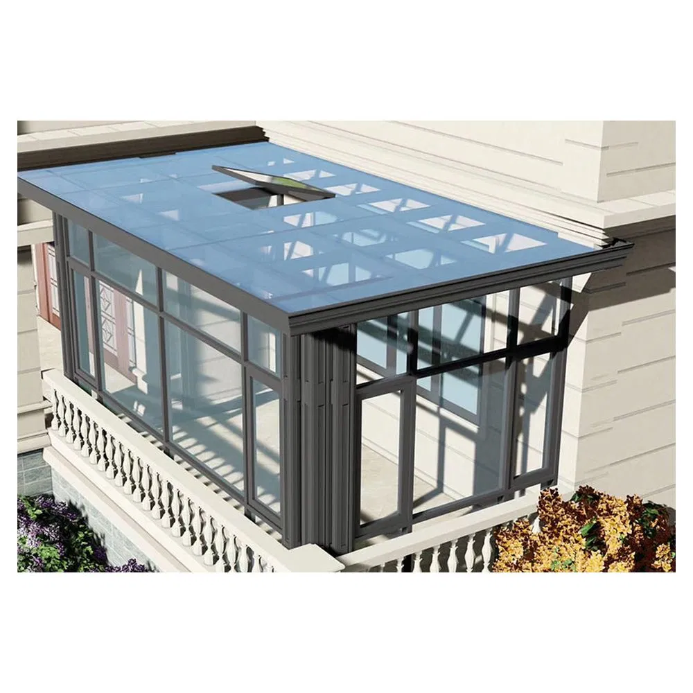 Good Quality Roof Fixed Double Glazed Glass Aluminum Penthouse Skylight for Villa