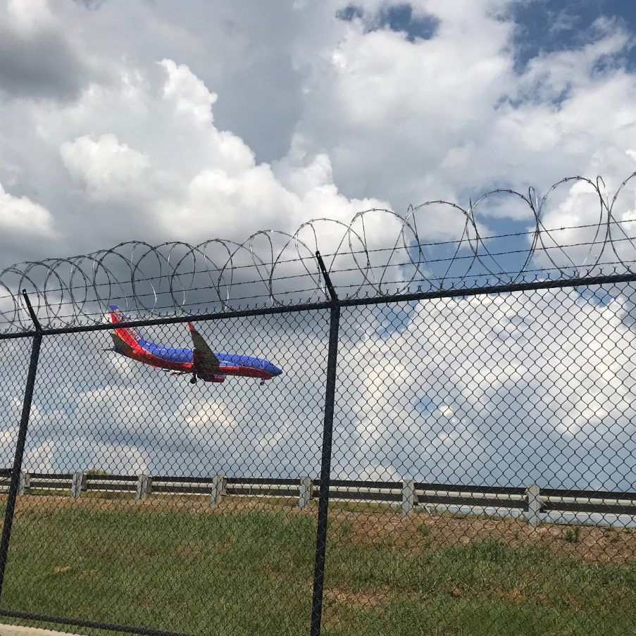 High Security Airport Fences Welded Metal Y Post