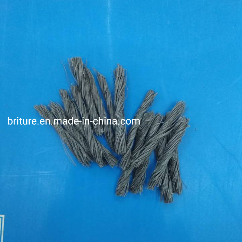Twisted Bundle Polypropylene PP Fiber 54mm for Concrete