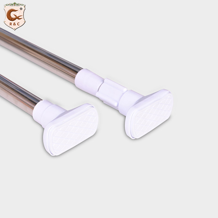 Hotel Metal Extendable Shower Curtain Poles Home Curtain Rod