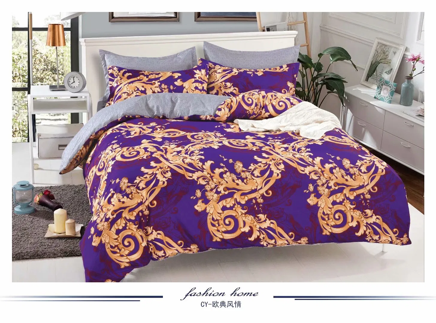 Printed New Design China Factory Direct Exporter Bedding Set Bed Cover