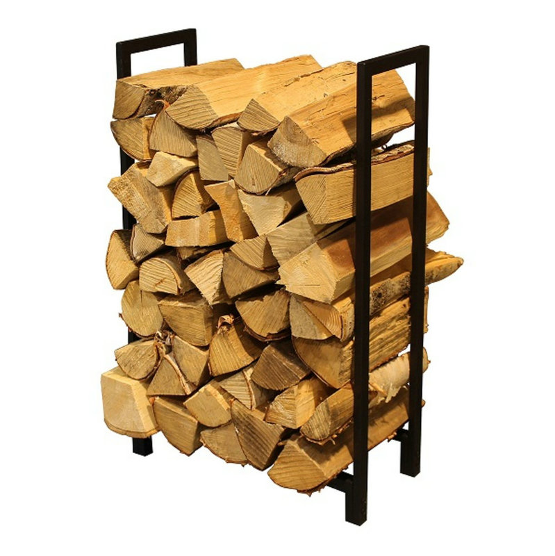 Steel Fire Wood Rack for Home Decor and Display in Winter