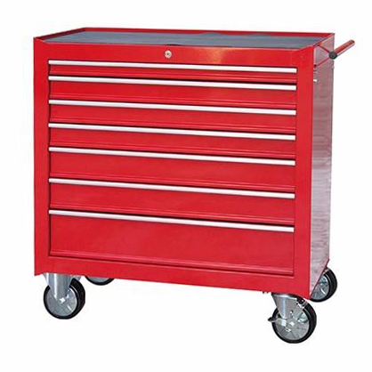Red Tools Affordable Steel Chest Tool Box Roller Cabinet 7 Drawers