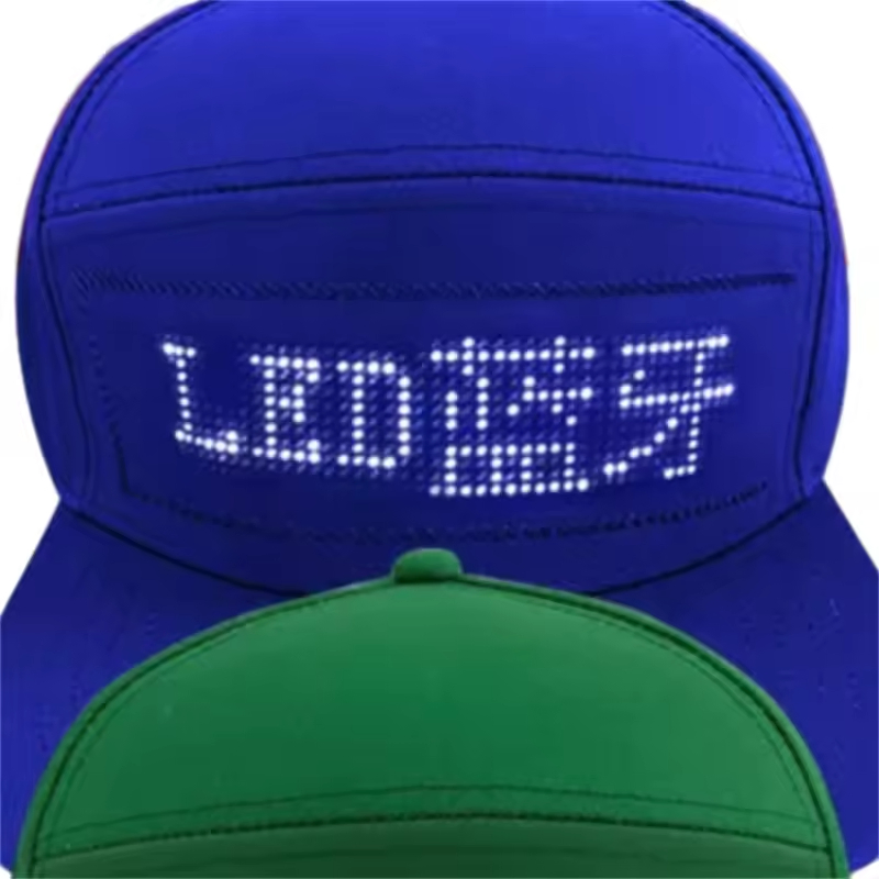 Cheap Price Customizable Logo Waterproof Caps LED Scrolling Unisex Hat