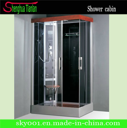 Wooden Cushion Massage Rectangle Steam Shower Cabin Product (TL-8802)