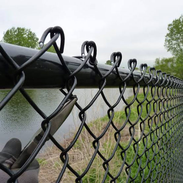 9 Gauge Black PVC Coated Galvanized Steel Chain Link Fence Fabric Chain Link Fencing