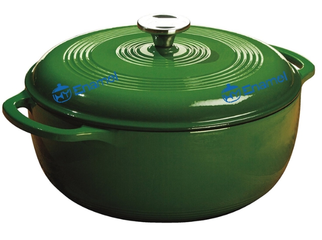 Enameled Cast Iron Cookware Set Casseroles Mussel Pot with Double Handle