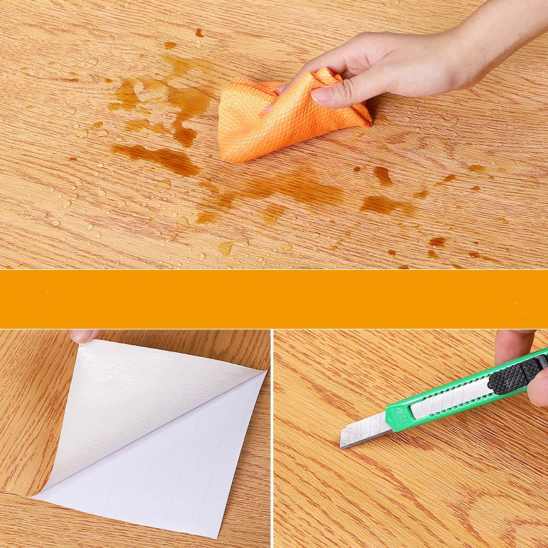 China Wholesale Wooden Wallpaper Korea Brick Wallpaper 3D PVC Vinyl Self-Adhesive Decoration Wallpaper Wall Stickers Roll