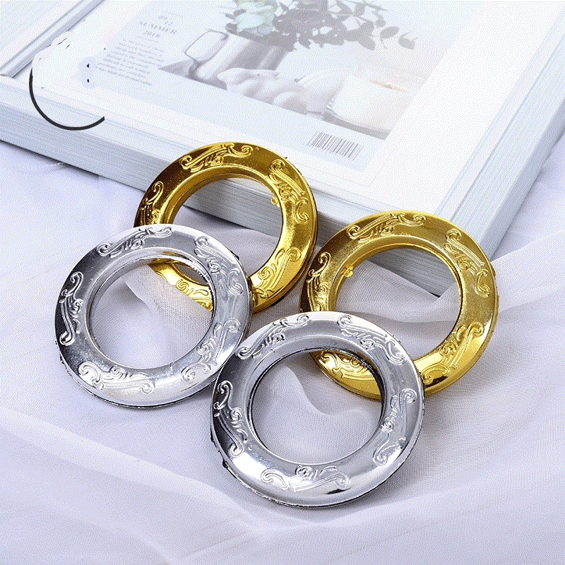 Custom Flower Art Circle Curtain Buckle Curtain Ring Hook