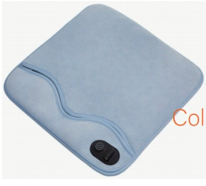 Cozy Electric Heated Foot Warmer - Soft Fabric, Adjustable Temperature