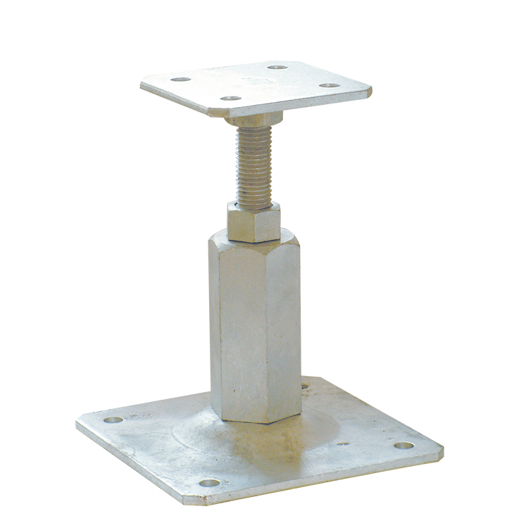 Регулируемый грунтовый анкер с пластиной, оцинкованный