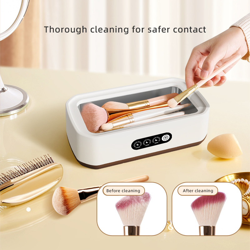 Mini Portable Ultrasonic Cleaner with UV Light for Deep Sterilization