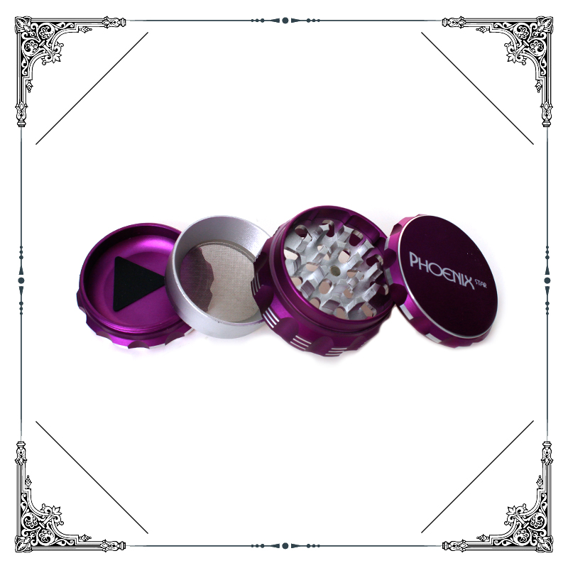 2.5 Inches Colorful Phoenixstar Gift Box Grinder Wholesale Smoking Herb Tobacco Grinders