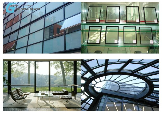 Furniture Commercial Curtain Wall Triple Glazing Guoxin Insulated Glass with Factory Price Cheap