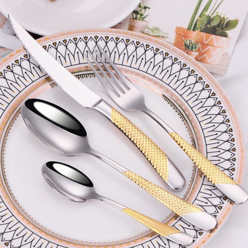 New Listing Luxury Royal Cuttlery Stainless Steel High Quality Flatware Cutlery Set
