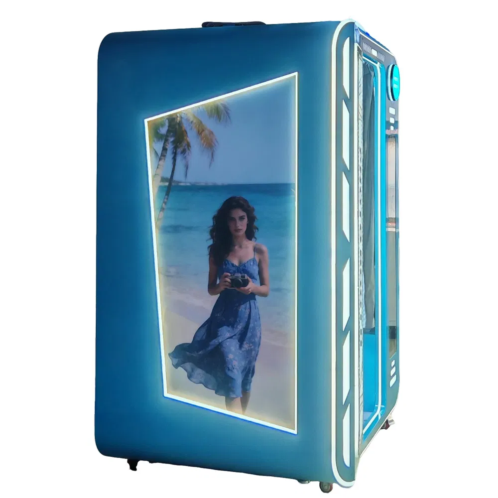 Customized All-in-One Photobooth Vending Machine Photography Booth Kiosk Printable Photo Booth with Printer