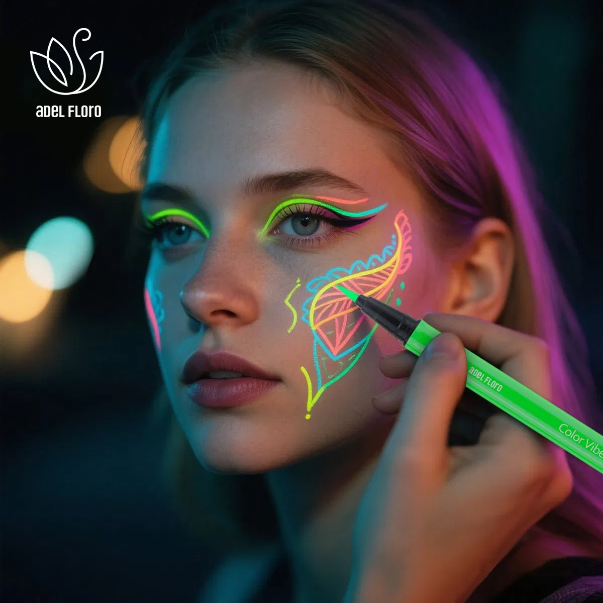Fluorescent Waterproof Colored Gold Blue Green Red Orange Pink Neon Liquid Eyeliner
