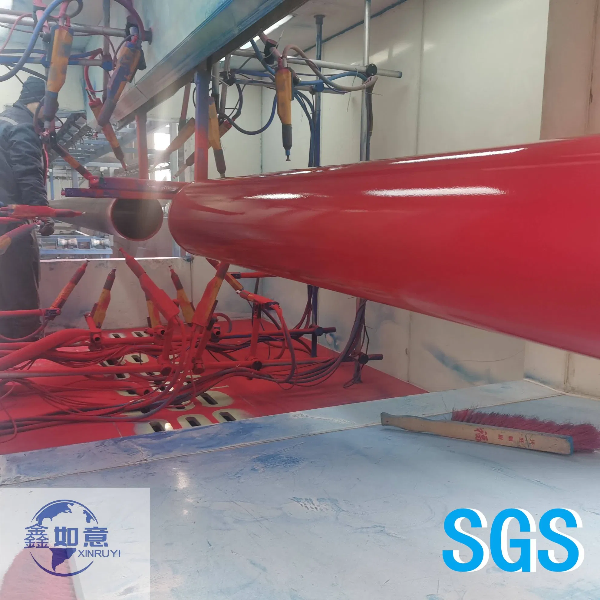 ASTM A53 A795 Sin2440 En10255 Threads Sealing Connection with Coupling Plastic Spray ERW Pipe