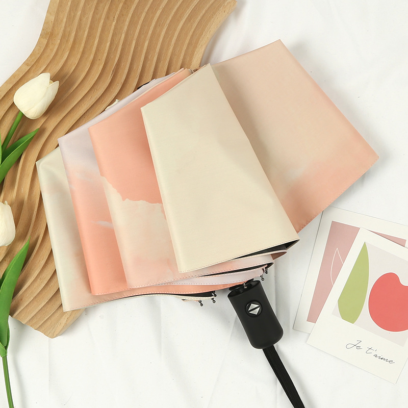 Direct Sale Wholesale Gradient Fresh Beautiful Anti Ultraviolet Sun Umbrella