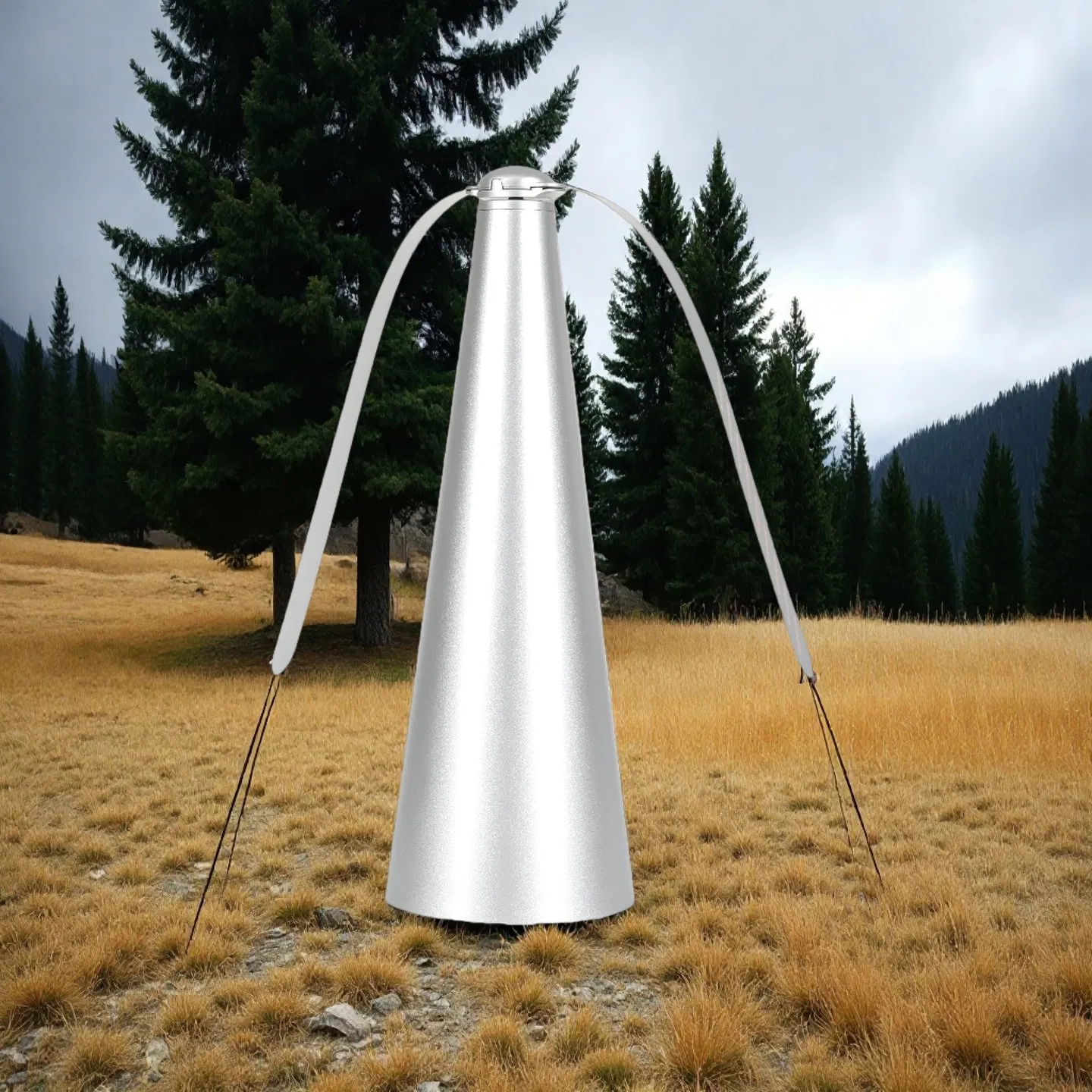 Dual Power Indoor Outdoor Fan with Eco-Friendly Fly Repellent