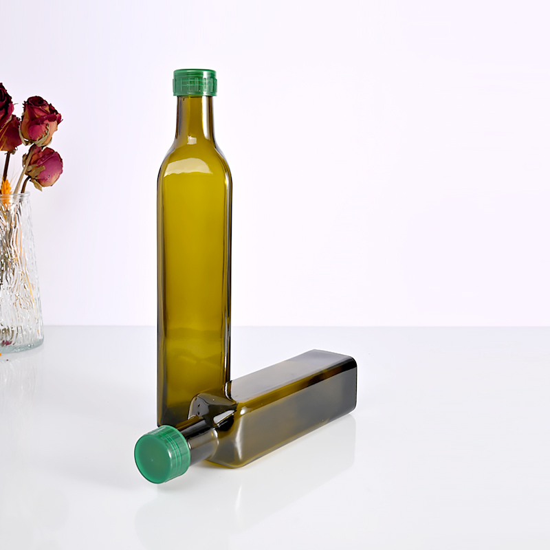 Wholesale 250ml 500ml 750ml Dark Green Empty Glass Olive Oil Bottle
