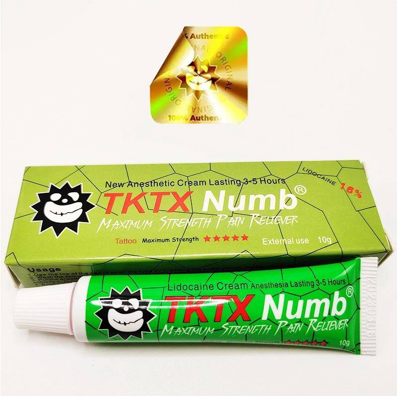 New Tktx Numbing Anesthetic Cream Plastic Tubes Ointment Black Yellow Green Blue Gold 16% 18% 20% 22% 23% New Tktx Numb Cream