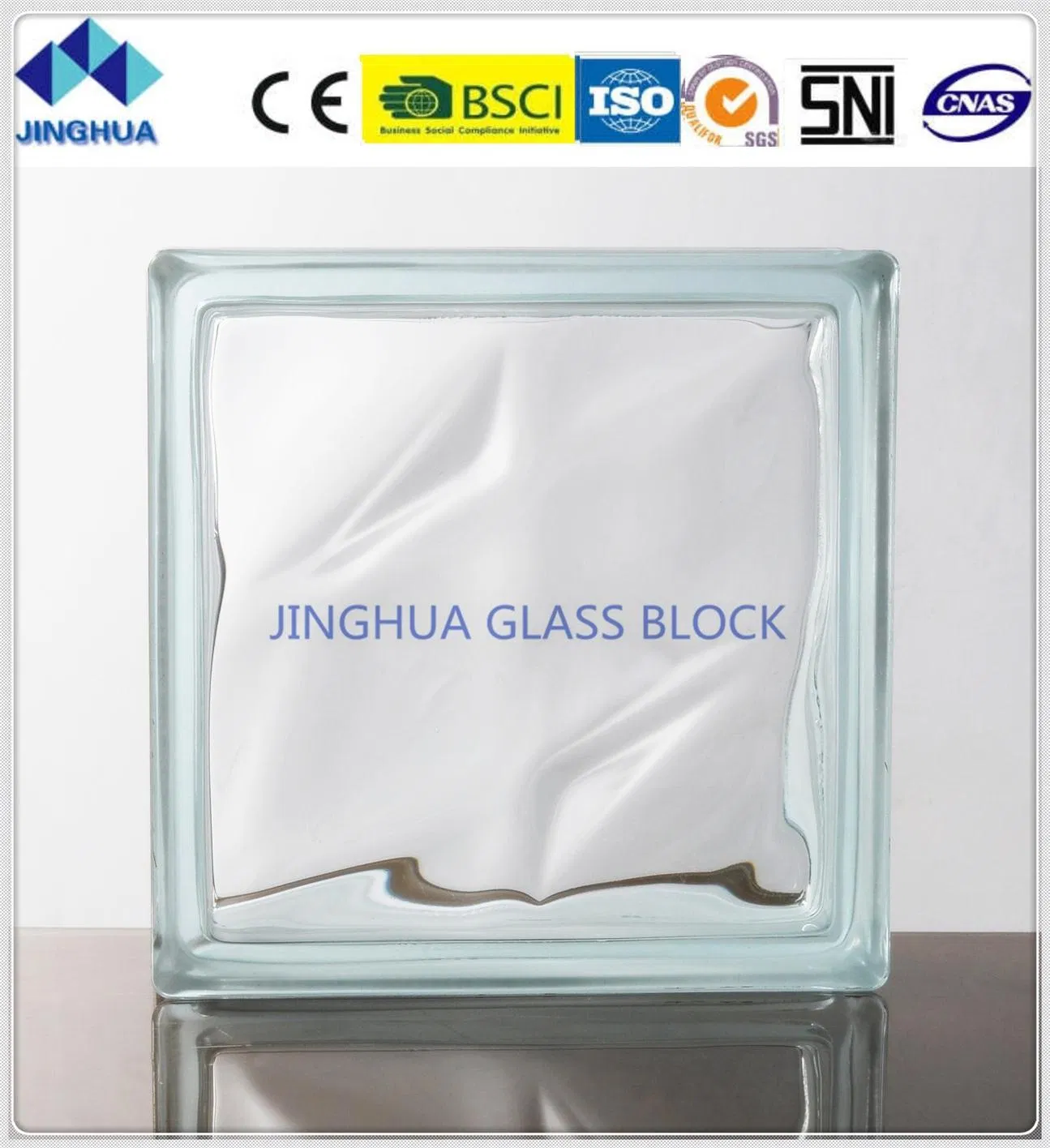 Best Quality Sea Wave Clear Glass Block/Brick