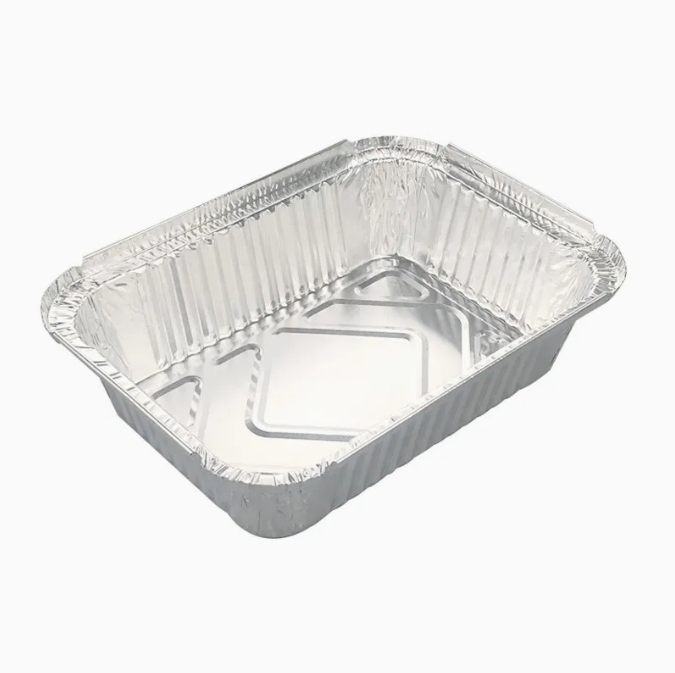 High Quality Disposable Foil Tray Oven Aluminium Containers Wash Free Food Baking Containers