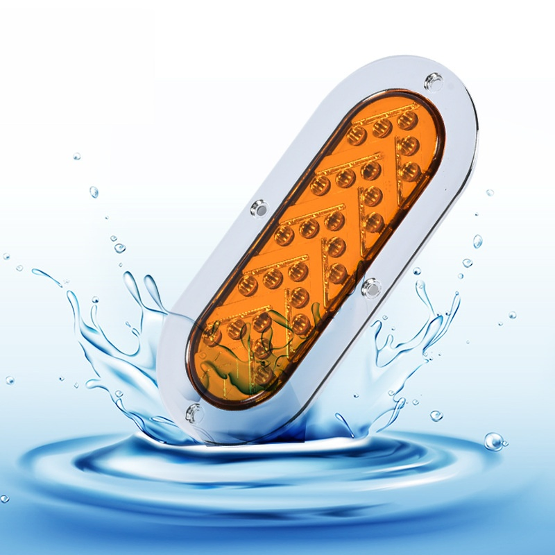 6-дюймовые овальные светодиодные фонари указателей поворота, стоп-сигналов и габаритов