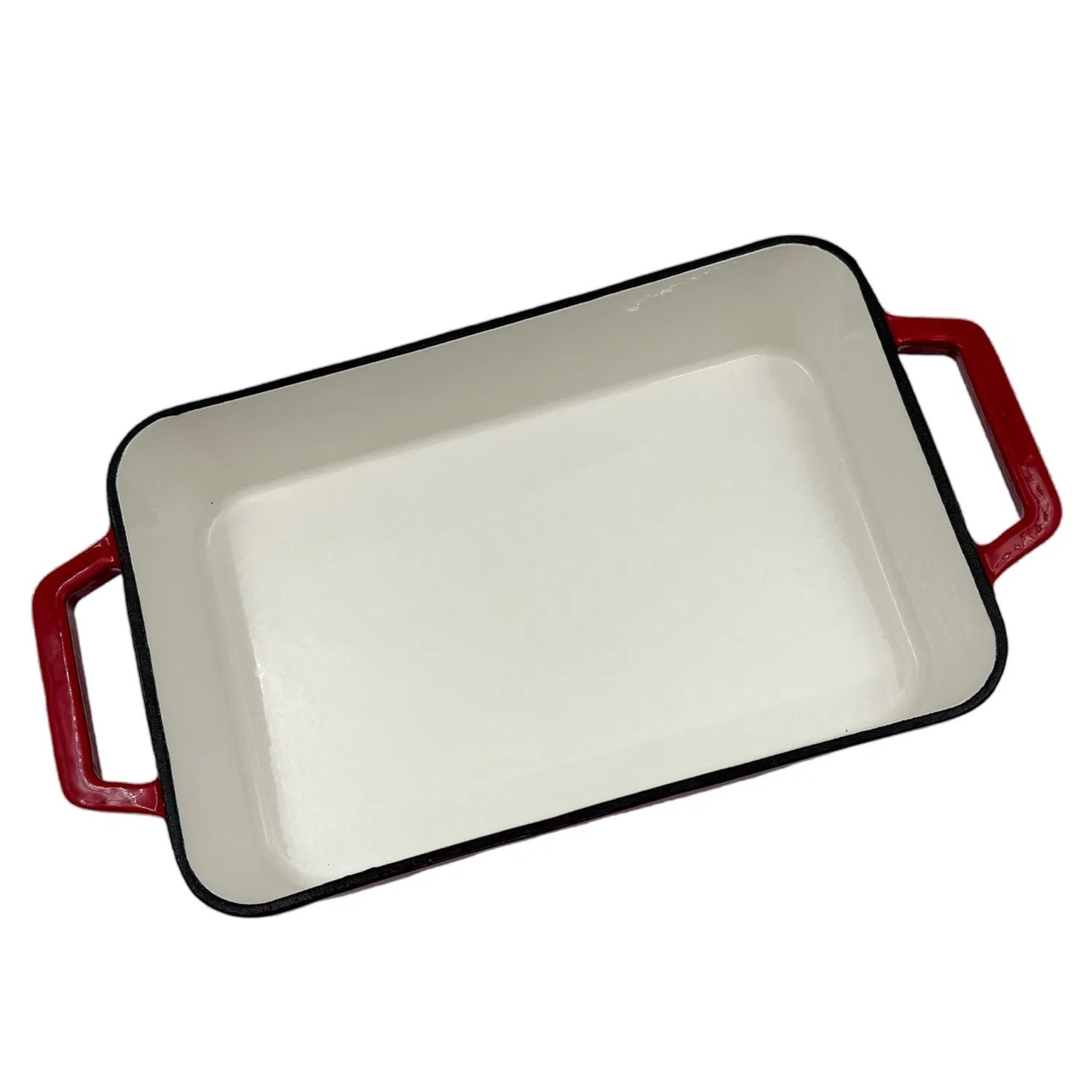 Чугунная эмалированная прямоугольная форма для запекания