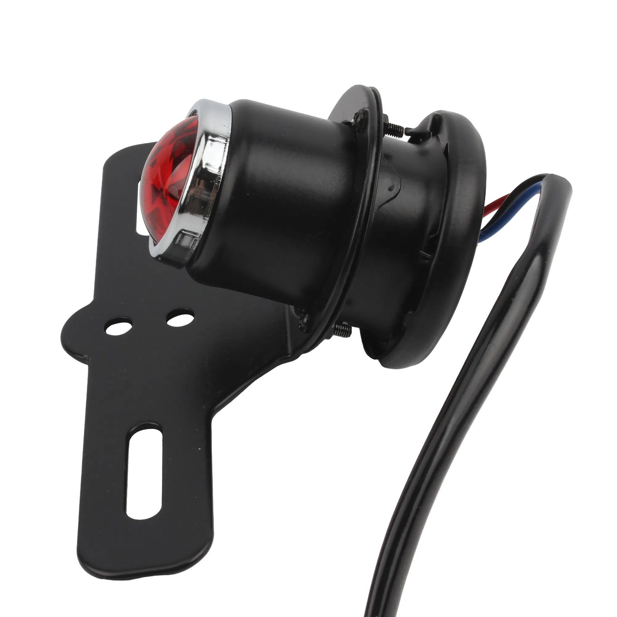 Motorcycle Brake Stop Signal Tail Lamp, Red Universal for Triumph Harley Yamaha Cafe Racer Retro Bike