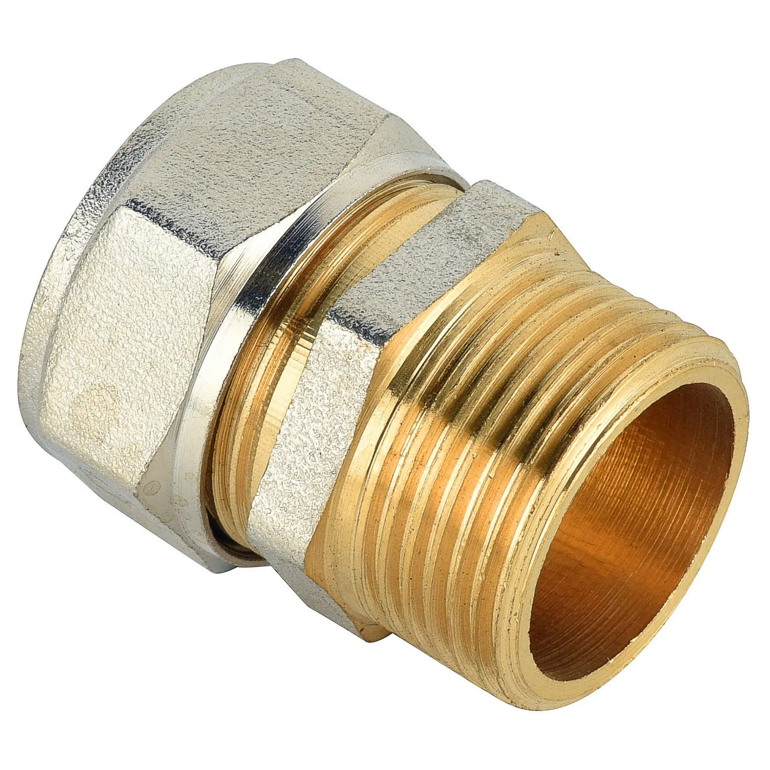 Pex-Al-Pex Brass Compression Fittings Straight Nipple Female