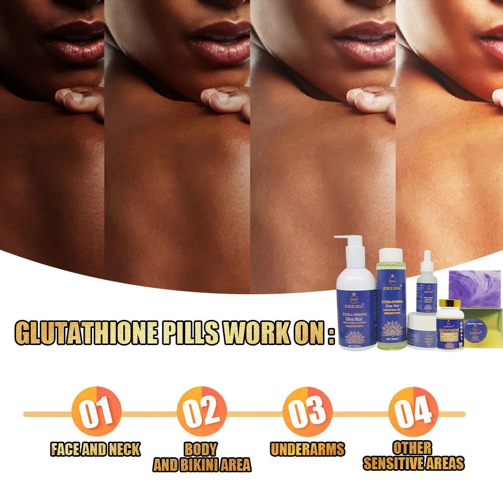 Private Brand Glutamine Whitening Set Collagen Protein Removal Moisturizing Pigment Settlement Brightening Skin Care Set