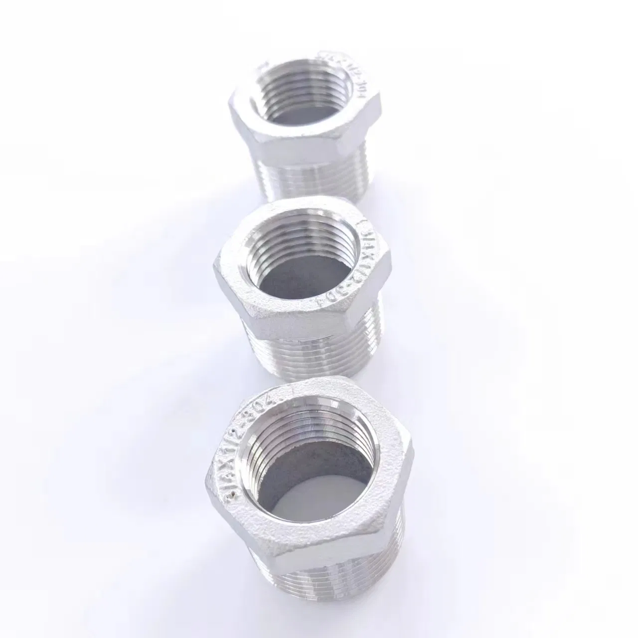 304 Industry Stainless Steel Thread Hexagon Bushing 1 1/2*3/4