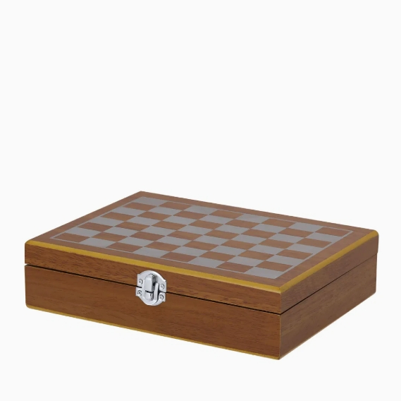 304 Stainless Steel 9oz Portable Chess Promotion Gift Personal Wine Flask Set