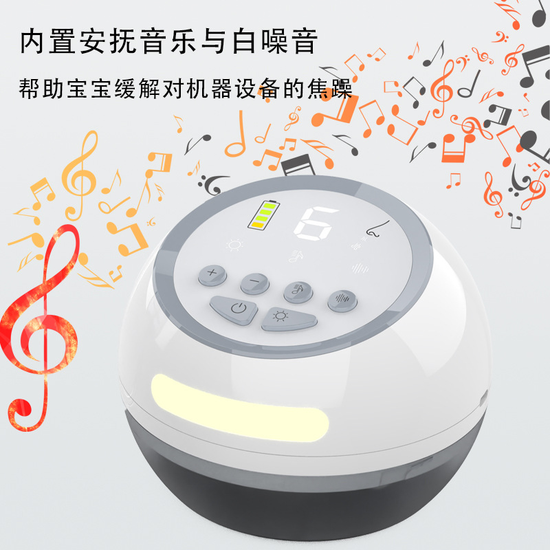 Cross-Border E-Commerce Baby Electric Nasal Aspirator Baby Toddler Children Nasal Aspirator for Nasal Congestion and Snot Suction White Noise