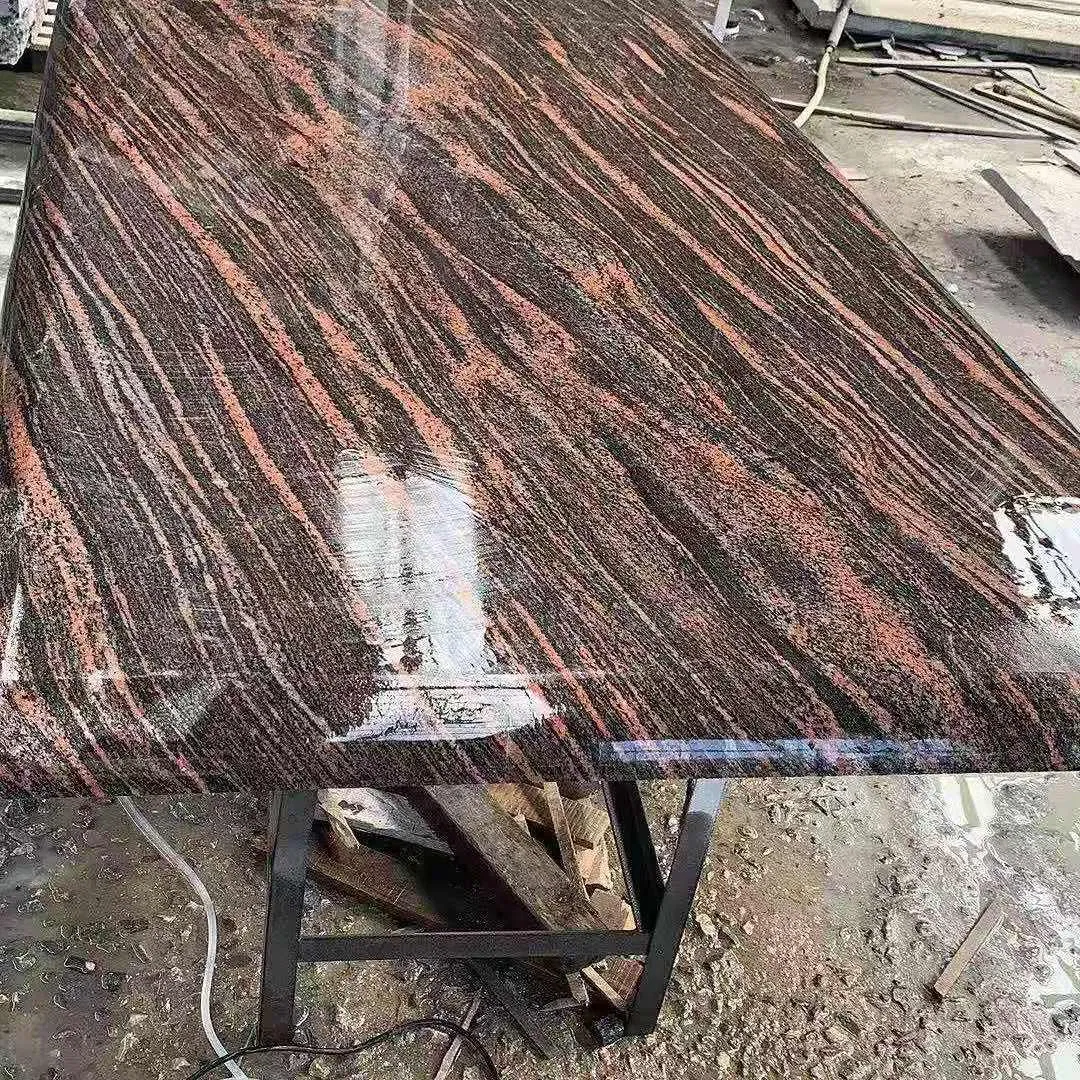 Carved Red Granite New Zealand Memorial Monument Tombstone Headstone