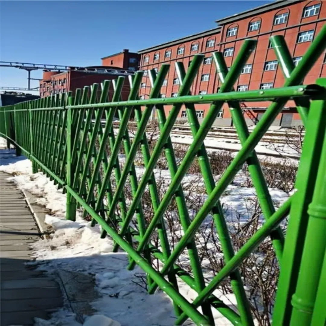 Long-Lasting Bamboo Fence and Aesthetically Pleasing Bamboo Joint Guardrail Artificial Bamboo Fence