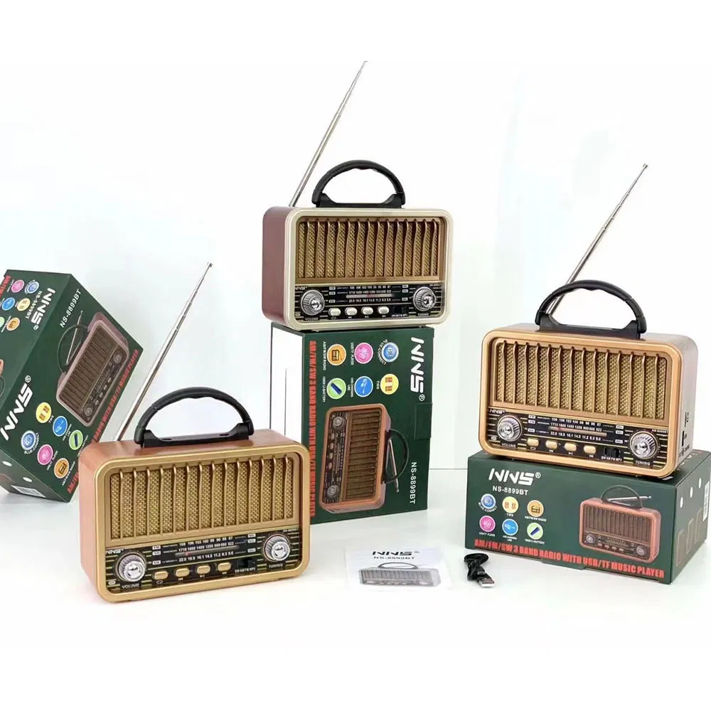 Деревянное ретро-радио NS-8899BT с Bluetooth