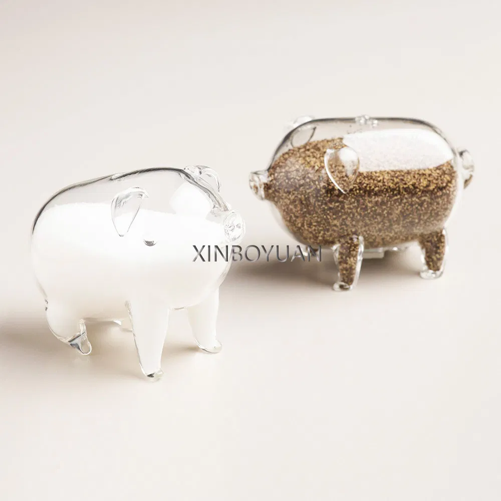 Glass Chicken Animal Salt and Pepper Shaker