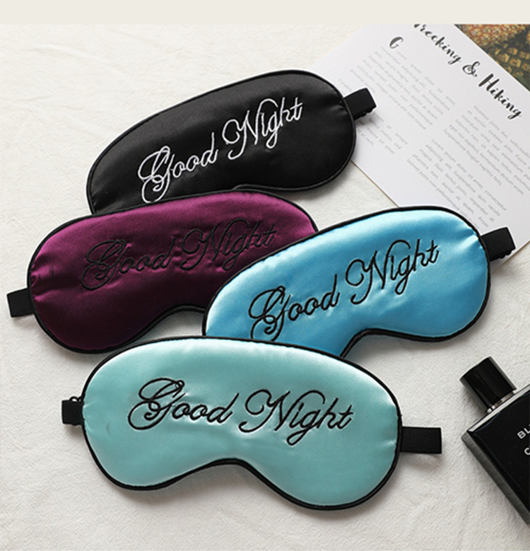 Cute Imitation Mulberry Silk Eye Mask Travel Sleep Eye Mask Sleep