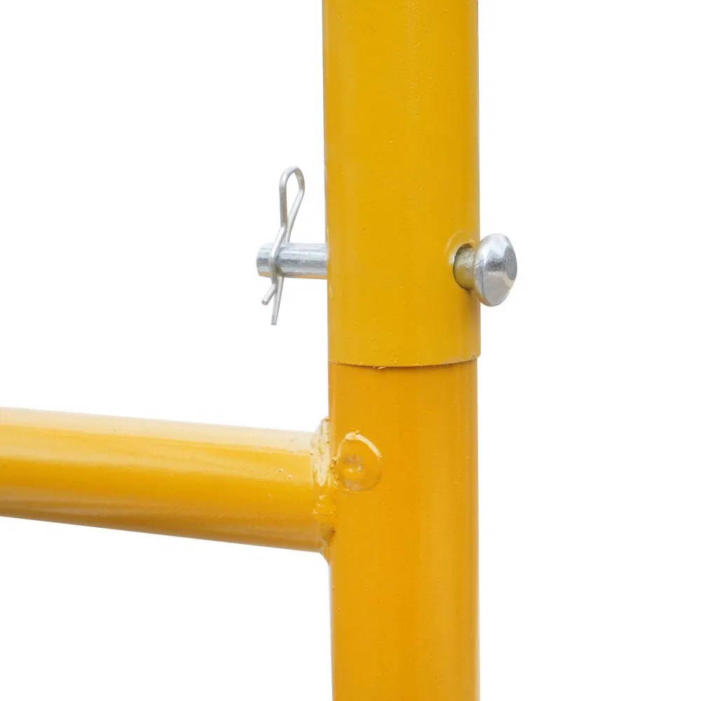 Painting Yellow Steel Movable Portable Layher Folding Scaffolding Price for Building Construction