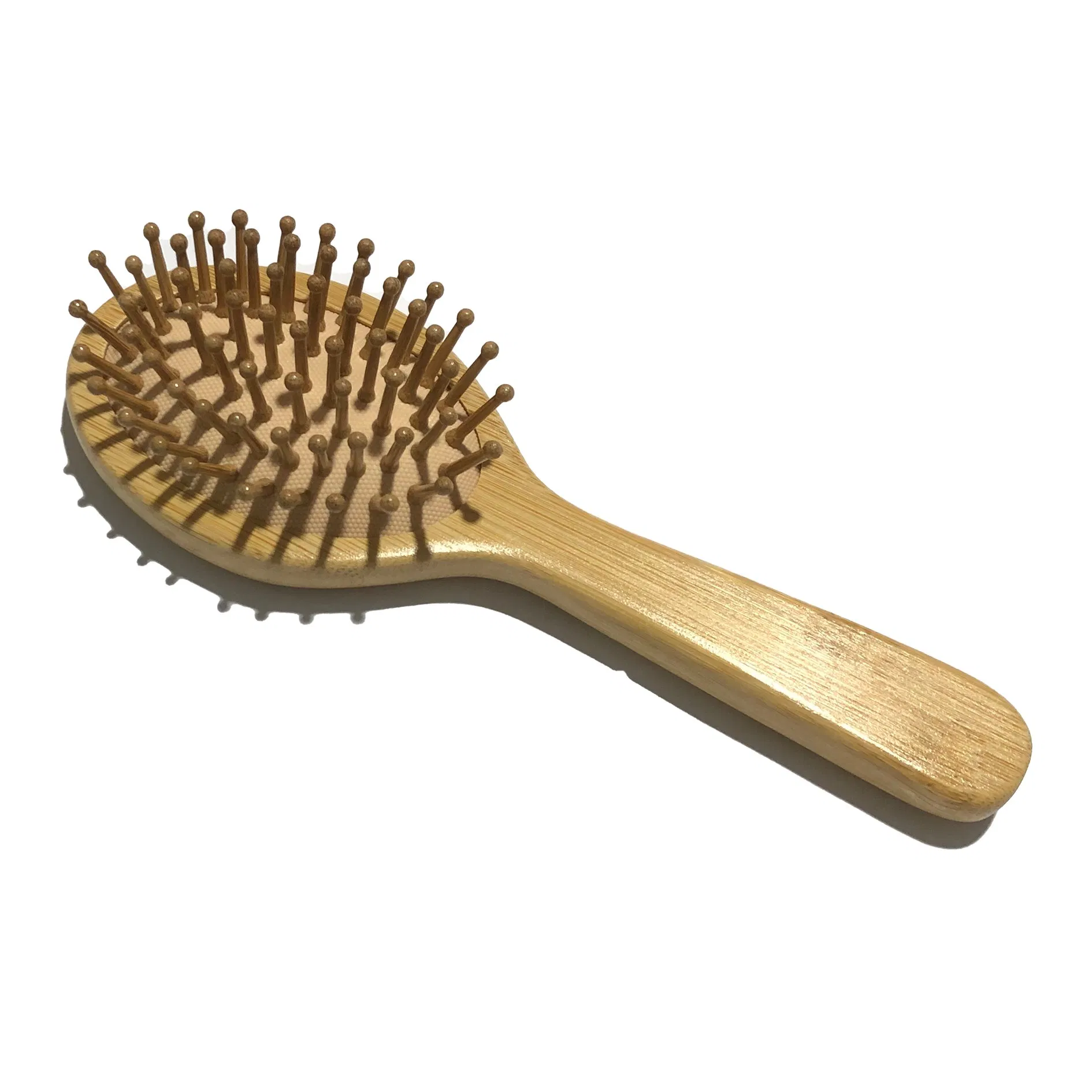 Eco-Friendly Custom Logo Air Comb Biodegradable Natural Bamboo Hair Comb for Home Hotel Salon Travel-Wholesale
