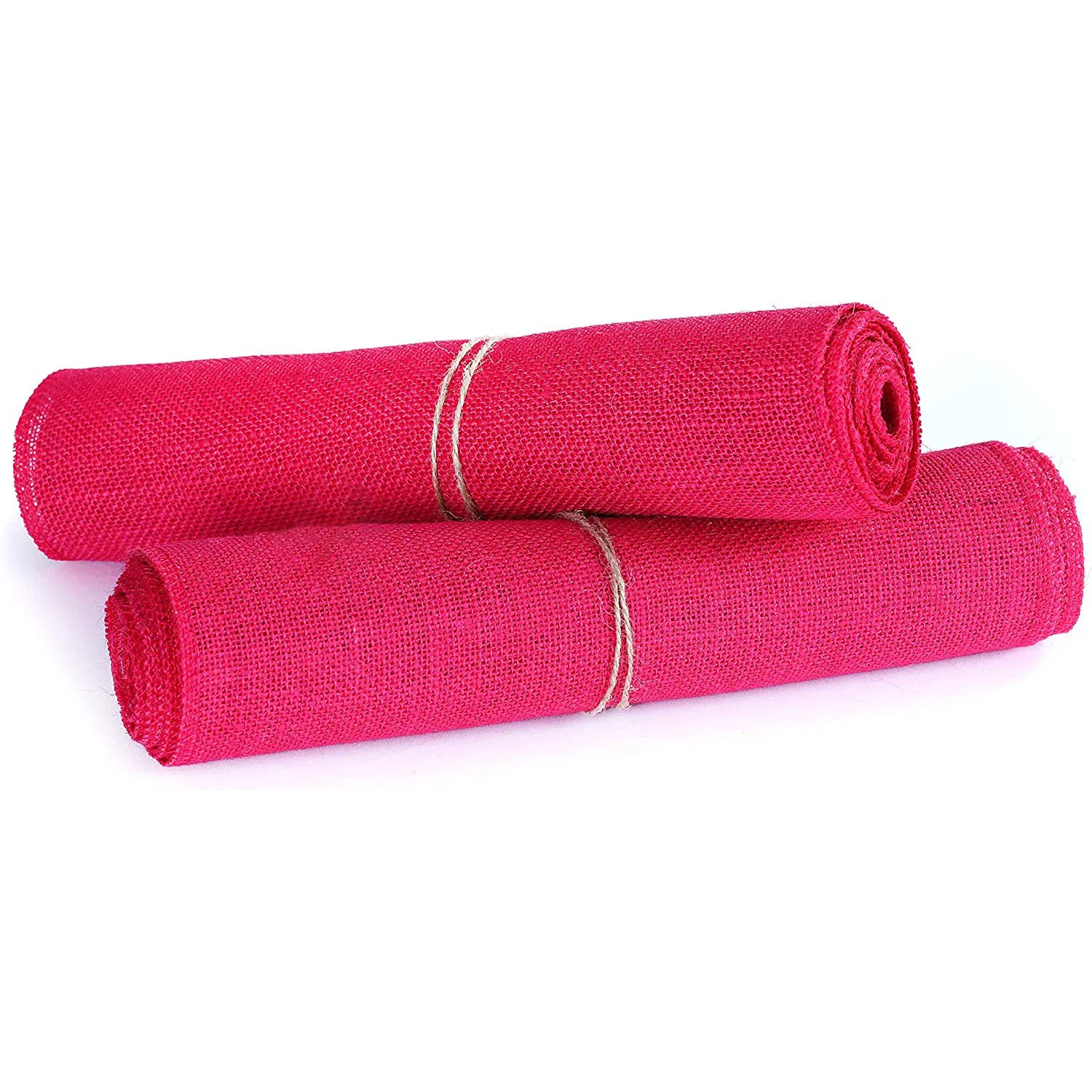 Customized Red Wedding Festival Event Table Decor Jute Table Runner