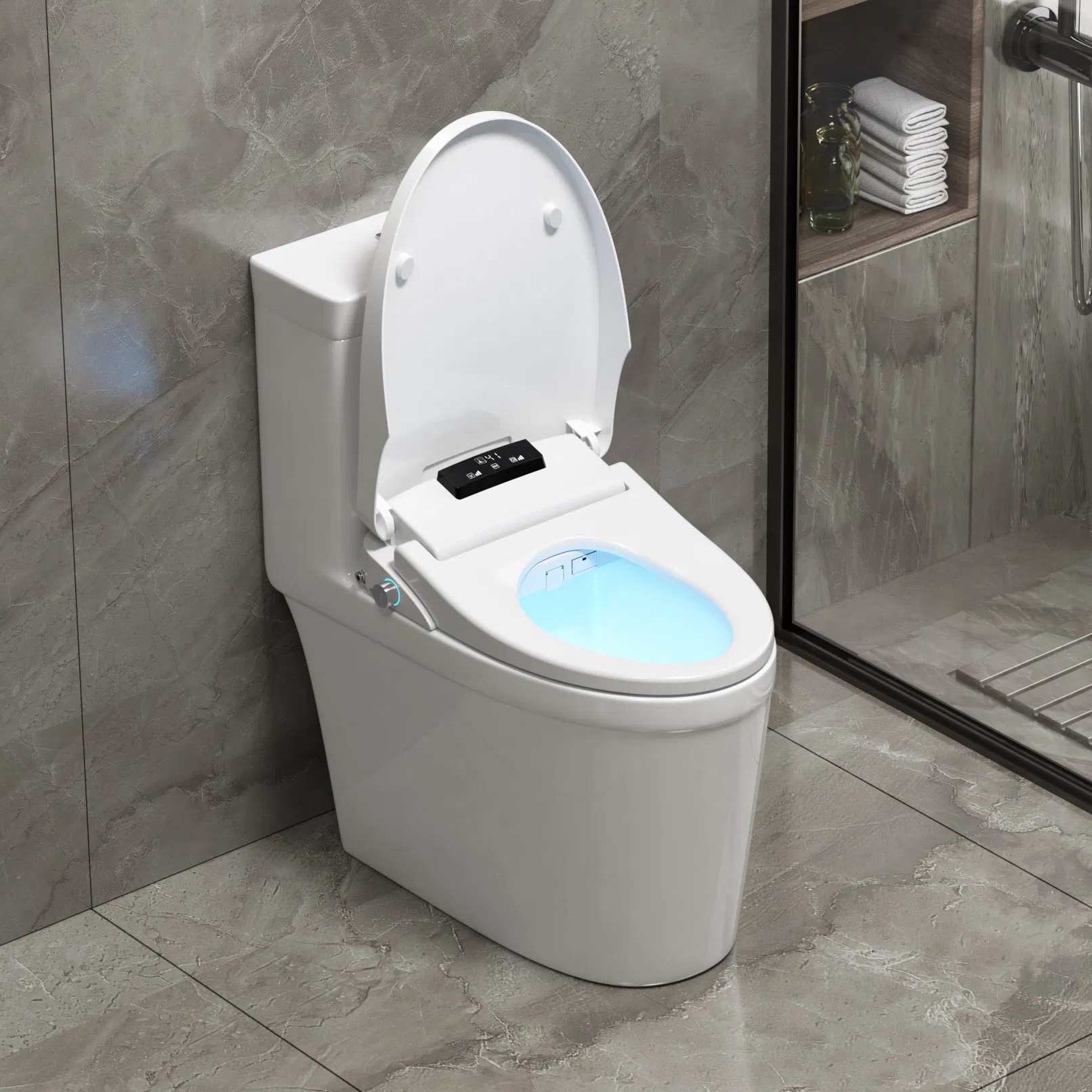 Modern High Quality Smart Toilet Bidet Seat Cover Soft-Close Intelligent Toilet Seat
